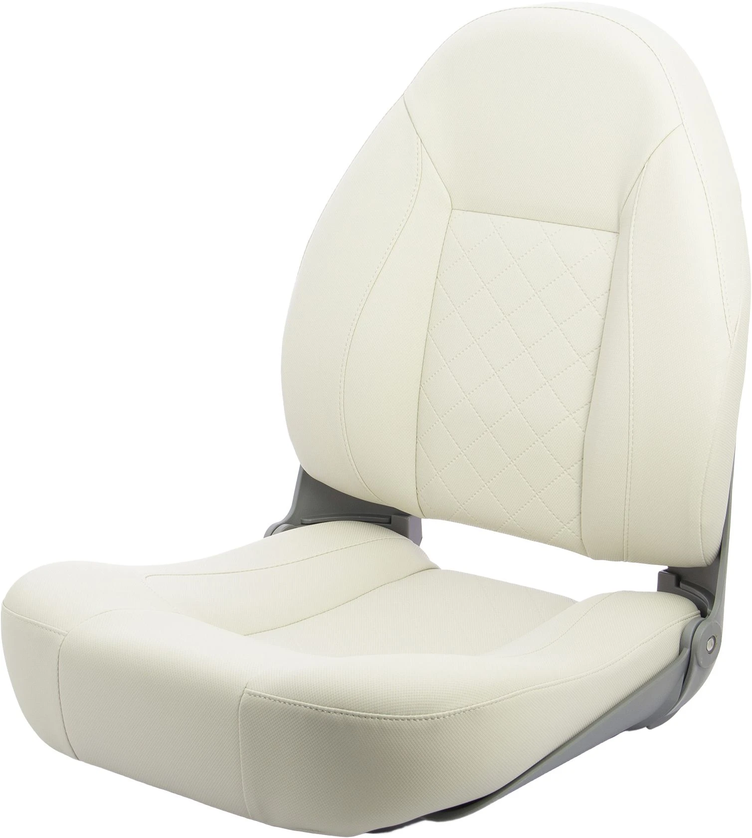 Boat seat "Flag Officer", skai diamond grey white