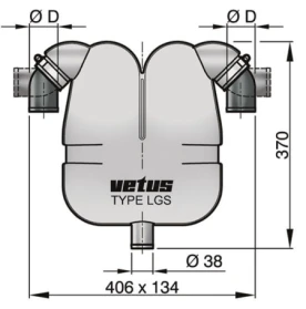 Vetus Heavy Duty Schlauchschelle 140-150mm