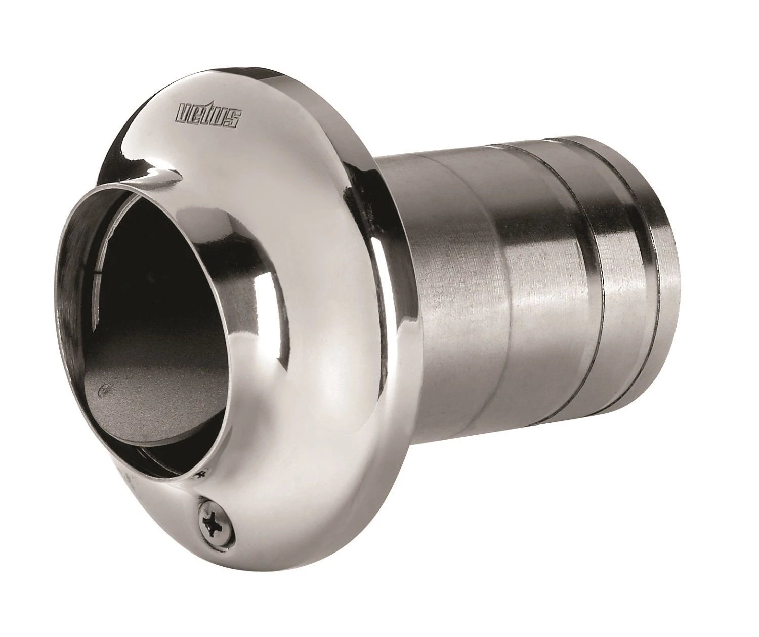 VETUS stainless steel transom exhaust connection, check valve, 60mm