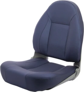 Boat seat ''Flag Officer'', skai diamond cobalt blue